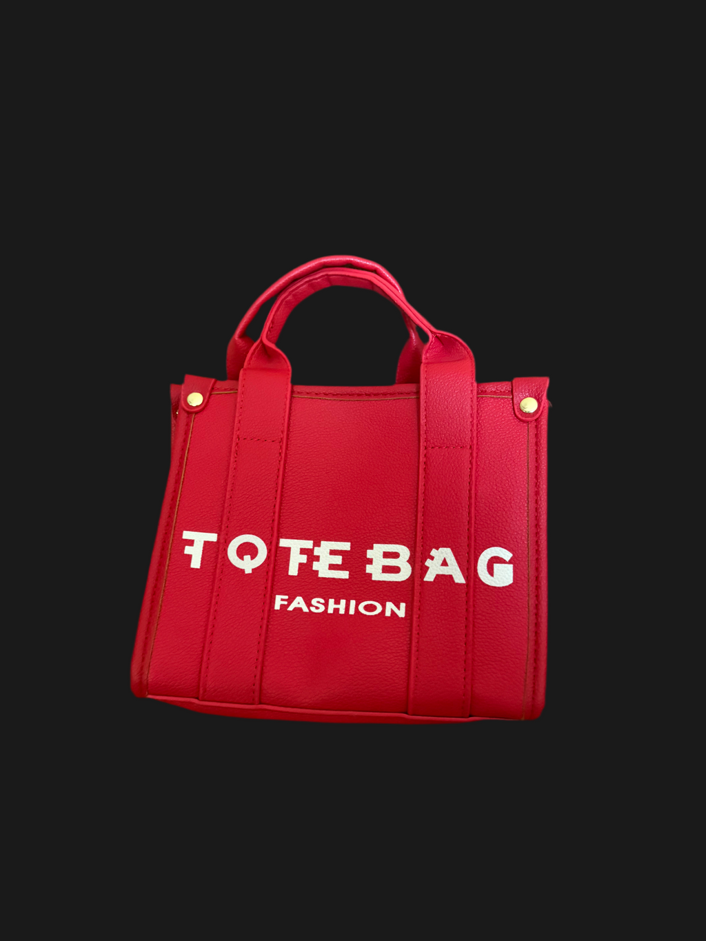 “Bold Red Mini Fashion Tote”