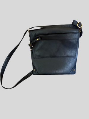 “Midnight Noir Slim Crossbody Bag”