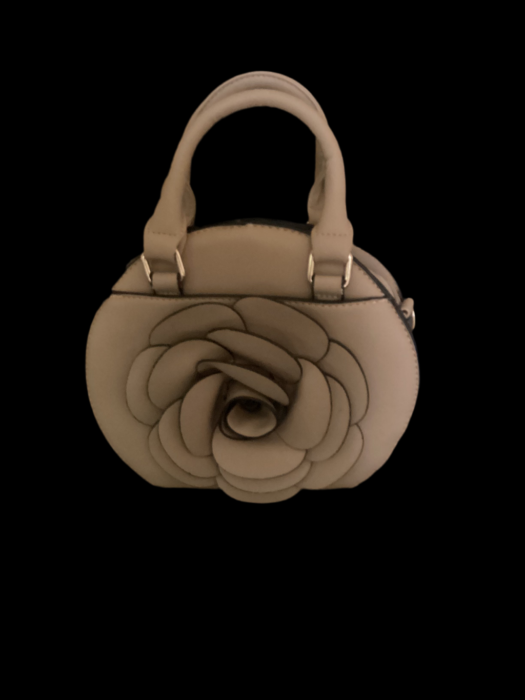 Blush Bloom Round Top-Handle Bag