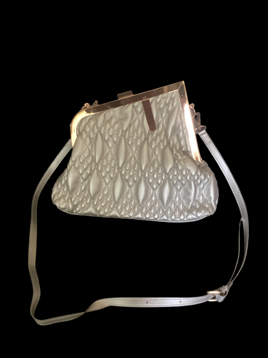 Moonlight Glam Quilted Frame Bag